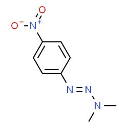 ChemSpider 2D Image | 3,3-Dimethyl-1-(4-nitrophenyl)-1-triazene | C8H10N4O2