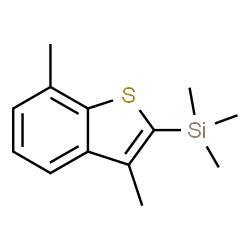 ChemSpider 2D Image | (3,7-Dimethyl-1-benzothiophen-2-yl)(trimethyl)silane | C13H18SSi