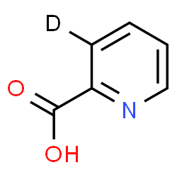 ChemSpider 2D Image | 2-(3-~2~H)Pyridinecarboxylic acid | C6H4DNO2