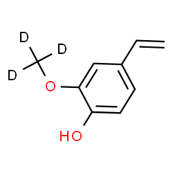 ChemSpider 2D Image | 2-[(~2~H_3_)Methyloxy]-4-vinylphenol | C9H7D3O2