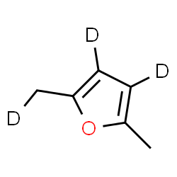 ChemSpider 2D Image | 2-Methyl-5-(~2~H_1_)methyl(~2~H_2_)furan | C6H5D3O