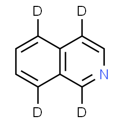 ChemSpider 2D Image | (1,4,5,8-~2~H_4_)Isoquinoline | C9H3D4N