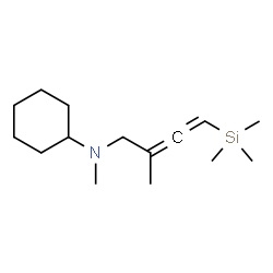 ChemSpider 2D Image | N-Methyl-N-[2-methyl-4-(trimethylsilyl)-2,3-butadien-1-yl]cyclohexanamine | C15H29NSi