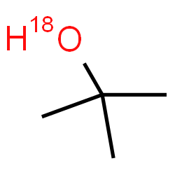 ChemSpider 2D Image | 2-Methyl-2-propan(~18~O)ol | C4H1018O