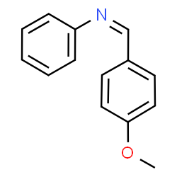 ChemSpider 2D Image | (Z)-1-(4-Methoxyphenyl)-N-phenylmethanimine | C14H13NO
