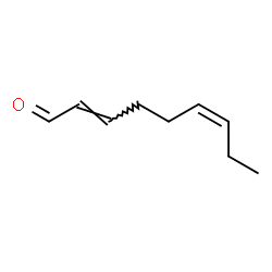 ChemSpider 2D Image | (2E,6Z)-2,6-Nonadienal | C9H14O