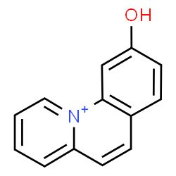 ChemSpider 2D Image | 9-Hydroxypyrido[1,2-a]quinolinium | C13H10NO