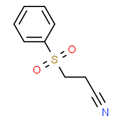 ChemSpider 2D Image | 3-PHENYLSULFONYLPROPIONITRILE | C9H9NO2S