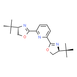 ChemSpider 2D Image | 2,6-Bis((S)-4-(tert-butyl)-4,5-dihydrooxazol-2-yl)pyridine | C19H27N3O2