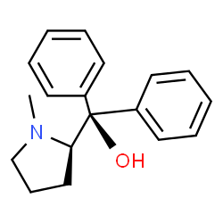 ChemSpider 2D Image | (-)-alpha,alpha-Diphenyl-N-methyl-D-prolinol | C18H21NO