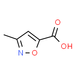 ChemSpider 2D Image | 3-methyl-5-isoxazolecarboxylic acid | C5H5NO3