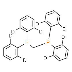 ChemSpider 2D Image | Methylenebis{bis[(2,6-~2~H_2_)phenyl]phosphine} | C25H14D8P2