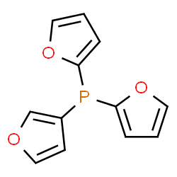 ChemSpider 2D Image | Di-2-furyl(3-furyl)phosphine | C12H9O3P