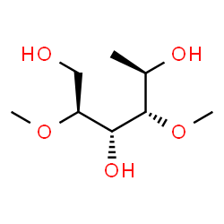 ChemSpider 2D Image | 6-Deoxy-2,4-di-O-methyl-D-galactitol | C8H18O5