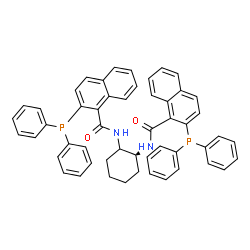 ChemSpider 2D Image | N,N'-(1R)-1,2-Cyclohexanediylbis[2-(diphenylphosphino)-1-naphthamide] | C52H44N2O2P2