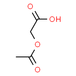 ChemSpider 2D Image | Acetoxyacetic acid | C4H6O4