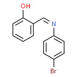 ChemSpider 2D Image | 2-{(Z)-[(4-Bromophenyl)imino]methyl}phenol | C13H10BrNO