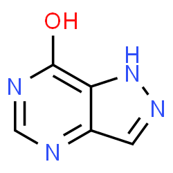 ChemSpider 2D Image | 2H-pyrazolo[4,3-d]pyrimidin-7-ol | C5H4N4O