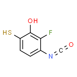 ChemSpider 2D Image | 2-Fluoro-3-isocyanato-6-sulfanylphenol | C7H4FNO2S