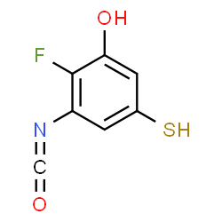 ChemSpider 2D Image | 2-Fluoro-3-isocyanato-5-sulfanylphenol | C7H4FNO2S