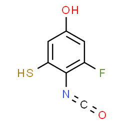 ChemSpider 2D Image | 3-Fluoro-4-isocyanato-5-sulfanylphenol | C7H4FNO2S