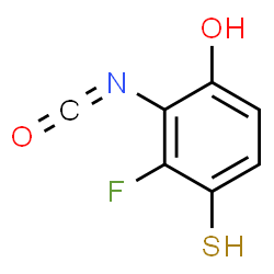 ChemSpider 2D Image | 3-Fluoro-2-isocyanato-4-sulfanylphenol | C7H4FNO2S