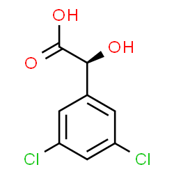 ChemSpider 2D Image | (2S)-(3,5-Dichlorophenyl)(hydroxy)acetic acid | C8H6Cl2O3