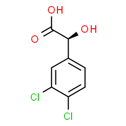 ChemSpider 2D Image | (2S)-(3,4-Dichlorophenyl)(hydroxy)acetic acid | C8H6Cl2O3