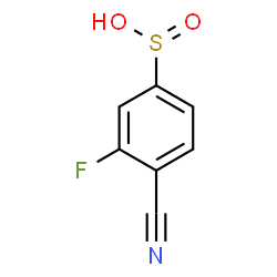 ChemSpider 2D Image | 4-Cyano-3-fluorobenzenesulfinic acid | C7H4FNO2S