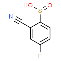 ChemSpider 2D Image | 2-Cyano-4-fluorobenzenesulfinic acid | C7H4FNO2S