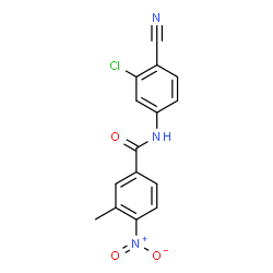 ChemSpider 2D Image | N-(3-Chloro-4-cyanophenyl)-3-methyl-4-nitrobenzamide | C15H10ClN3O3