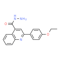 ChemSpider 2D Image | 2-(4-Ethoxyphenyl)-4-quinolinecarbohydrazide | C18H17N3O2