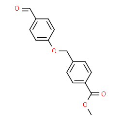 ChemSpider 2D Image | methyl 4-(4-formylphenoxymethyl)benzoate | C16H14O4