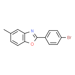 ChemSpider 2D Image | 2-(4-Bromophenyl)-5-methyl-1,3-benzoxazole | C14H10BrNO