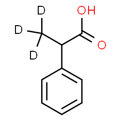 ChemSpider 2D Image | 2-Phenyl(3,3,3-~2~H_3_)propanoic acid | C9H7D3O2