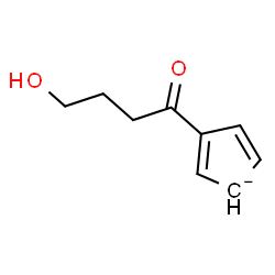 ChemSpider 2D Image | 3-(4-Hydroxybutanoyl)-2,4-cyclopentadienide | C9H11O2