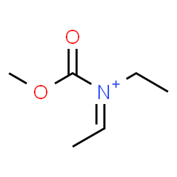 ChemSpider 2D Image | (1Z)-N-Ethyl-N-(methoxycarbonyl)ethaniminium | C6H12NO2