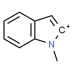 ChemSpider 2D Image | 1-Methyl-1H-indol-2-ylium | C9H8N