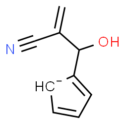 ChemSpider 2D Image | 2-(2-Cyano-1-hydroxy-2-propen-1-yl)-2,4-cyclopentadienide | C9H8NO
