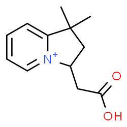 ChemSpider 2D Image | 3-(Carboxymethyl)-1,1-dimethyl-2,3-dihydro-1H-indolizinium | C12H16NO2