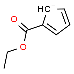 ChemSpider 2D Image | 2-(Ethoxycarbonyl)-2,4-cyclopentadienide | C8H9O2