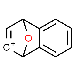 ChemSpider 2D Image | 11-Oxatricyclo[6.2.1.0~2,7~]undeca-2,4,6,9-tetraen-9-ylium | C10H7O