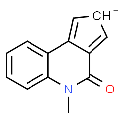 ChemSpider 2D Image | 5-Methyl-4-oxo-4,5-dihydro-2H-cyclopenta[c]quinolin-2-ide | C13H10NO