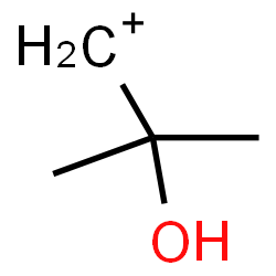 ChemSpider 2D Image | 2-Hydroxy-2-methylprop-1-ylium | C4H9O