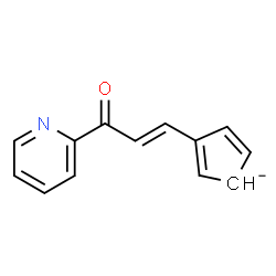 ChemSpider 2D Image | 3-[(1E)-3-Oxo-3-(2-pyridinyl)-1-propen-1-yl]-2,4-cyclopentadienide | C13H10NO