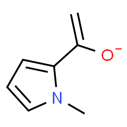 ChemSpider 2D Image | 1-(1-Methyl-1H-pyrrol-2-yl)ethenolate | C7H8NO