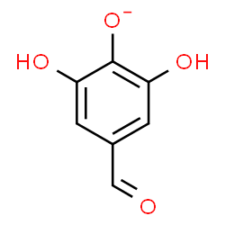 ChemSpider 2D Image | 4-Formyl-2,6-dihydroxyphenolate | C7H5O4