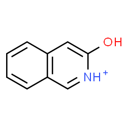 ChemSpider 2D Image | 3-Hydroxyisoquinolinium | C9H8NO