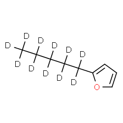 ChemSpider 2D Image | 2-(~2~H_11_)Pentylfuran | C9H3D11O