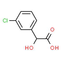 ChemSpider 2D Image | 3-chloromandelic acid | C8H7ClO3